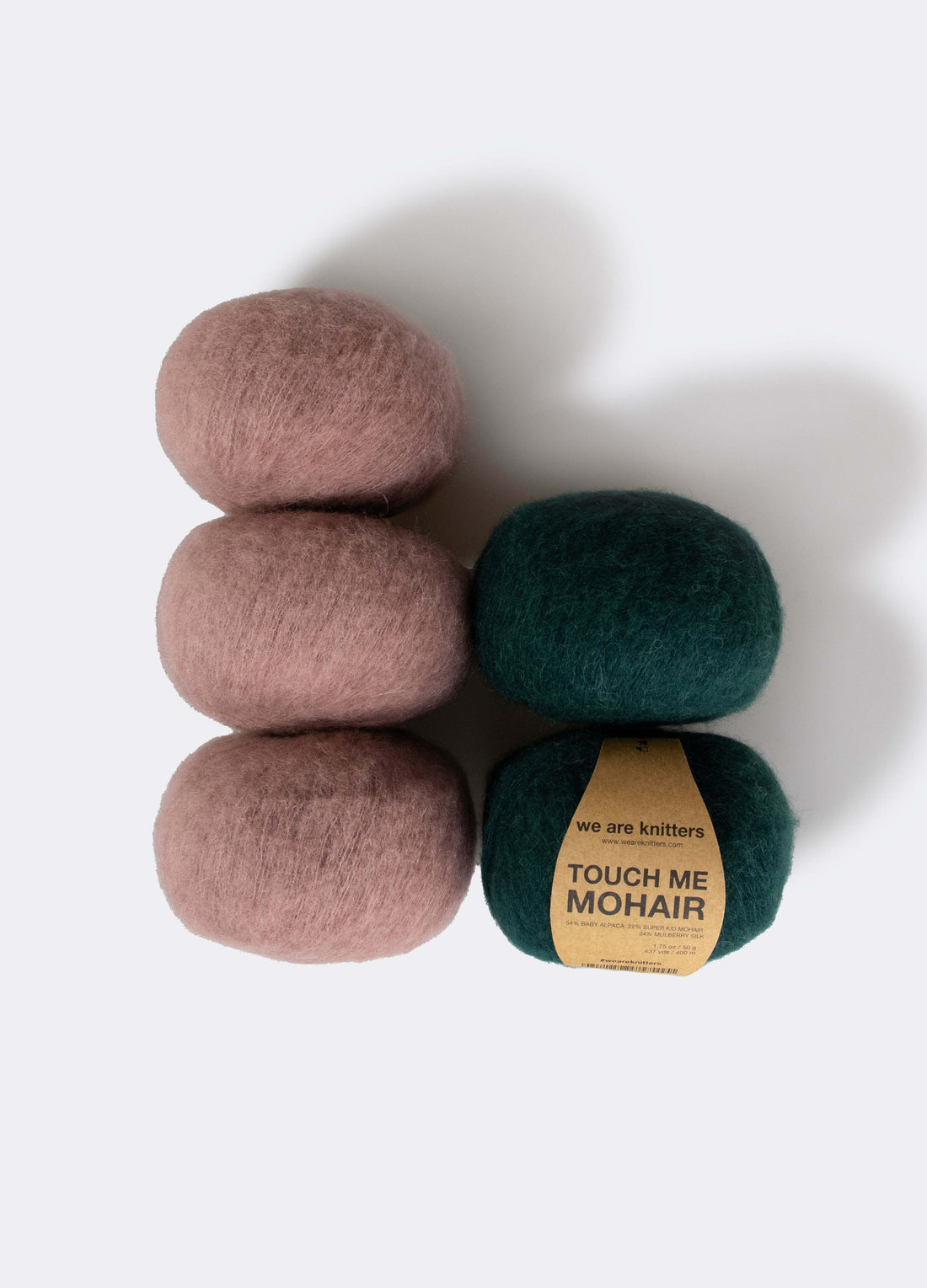 5 Pack of Touch me Mohair Yarn Balls