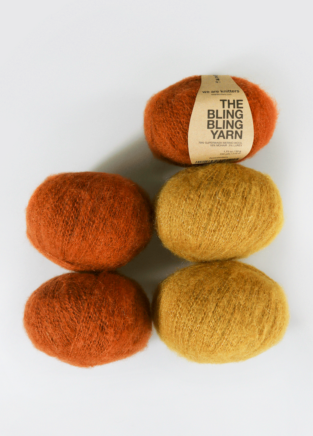 Pack de 5 Pelotes de Bling Bling Yarn