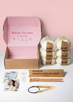 2 Kits Bundle | Simone Cardigan + Rainbow Sweater - Yummy Yarn Version