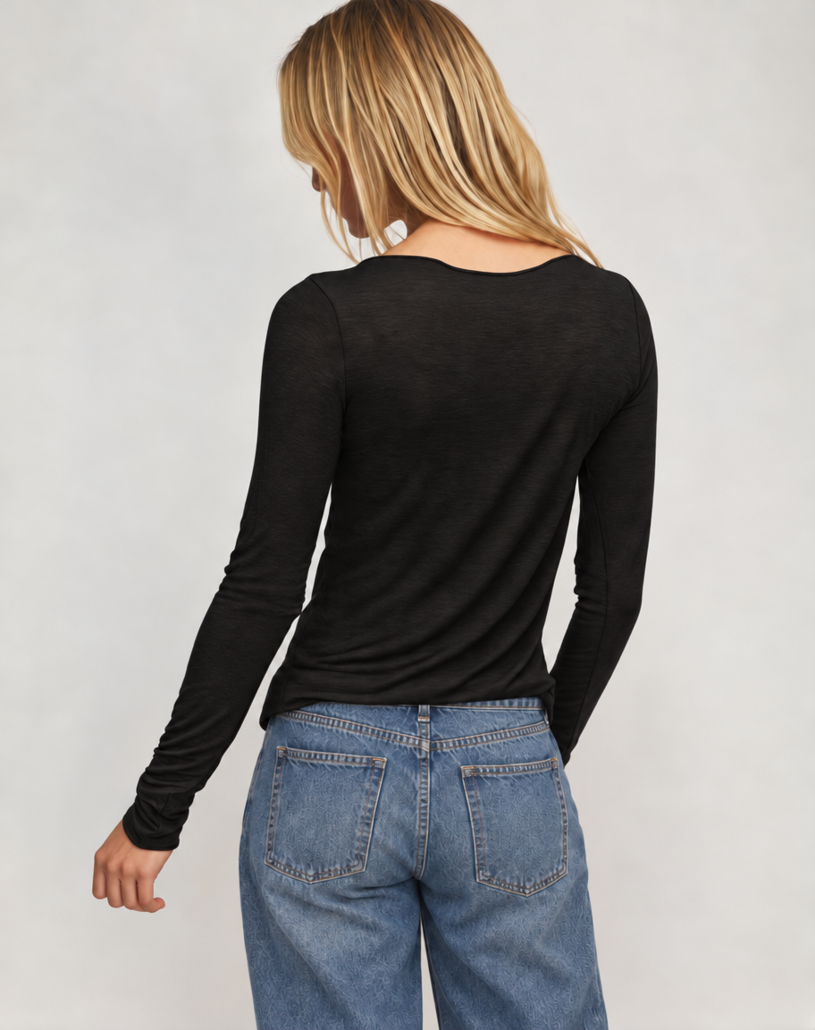 Haut ultra-doux à encolure bateau et cachemire – Violet (Bientôt disponible)