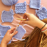 Stitch Sampler Kit: Learn The Basics Knitting Kit - Make your first Placemat & Coasters