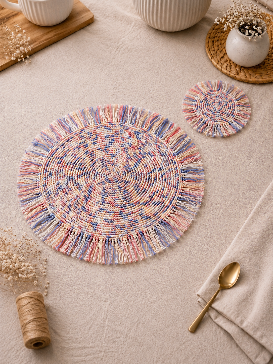 Thasos Kit set de table et sous-verre