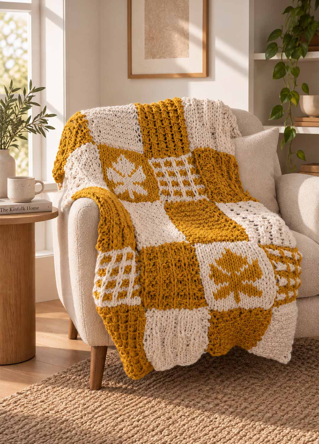 Autumn Leaves Stitch Sampler Blanket Kit – Version Yummy
