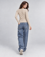 Haut à manches longues en coton doux – Gris (Bientôt disponible)