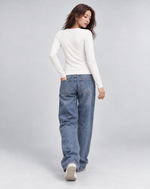 Haut à manches longues en coton doux – Gris (Bientôt disponible)