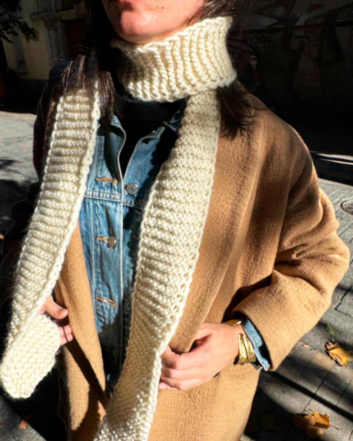 Écharpe Tube Sterntaler En Tricot Uni - Couleur Sable, Doublée Micropolaire, Taille Unique Mixte