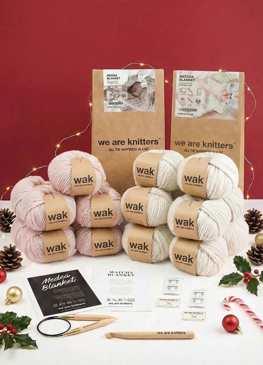 2 Kits Bundle: Cozy Home | Matcha Blanket + Medea Blanket - Yummy Yarn Version