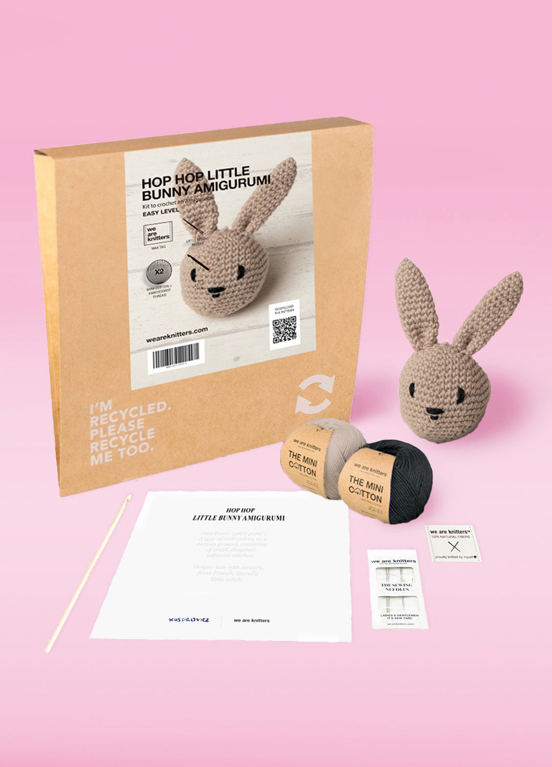Hop Hop Little Bunny Amigurumi Kit