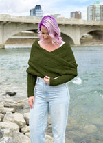 Easy Eyelet Sweater Scarf x @knitatude Kit - Petite Premium Version
