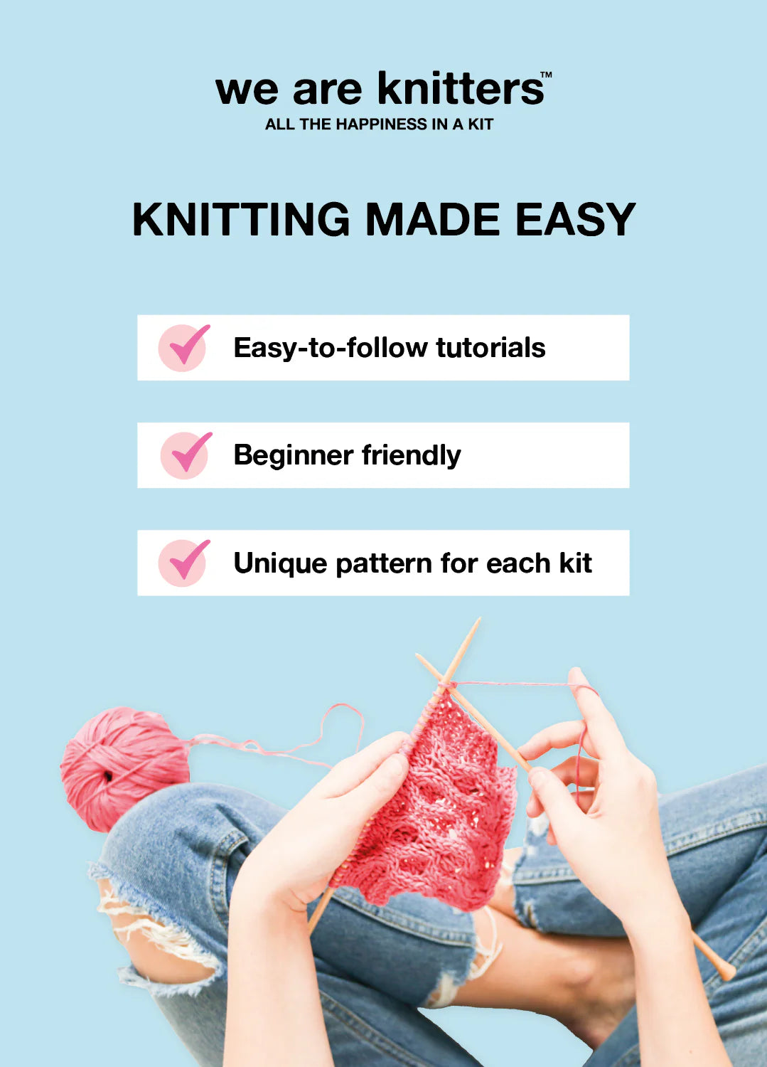 The Striped Rainbow Sweater Kit x @paula.on.knits - Version Yummy Yarn