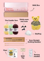 The Knitty Kitty - Kit Mini Chat Tricoté - Cuddle Yarn