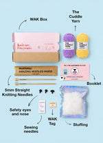 The Knitty Bear - Kit Mini Ours Tricoté Facile - Cuddle Yarn
