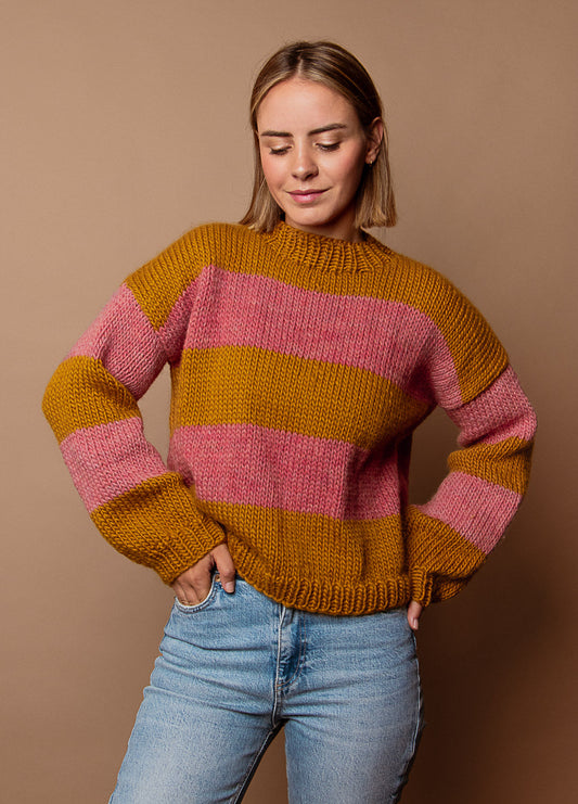 Liquidambar Sweater Kit - Yummy Yarn Fine Version