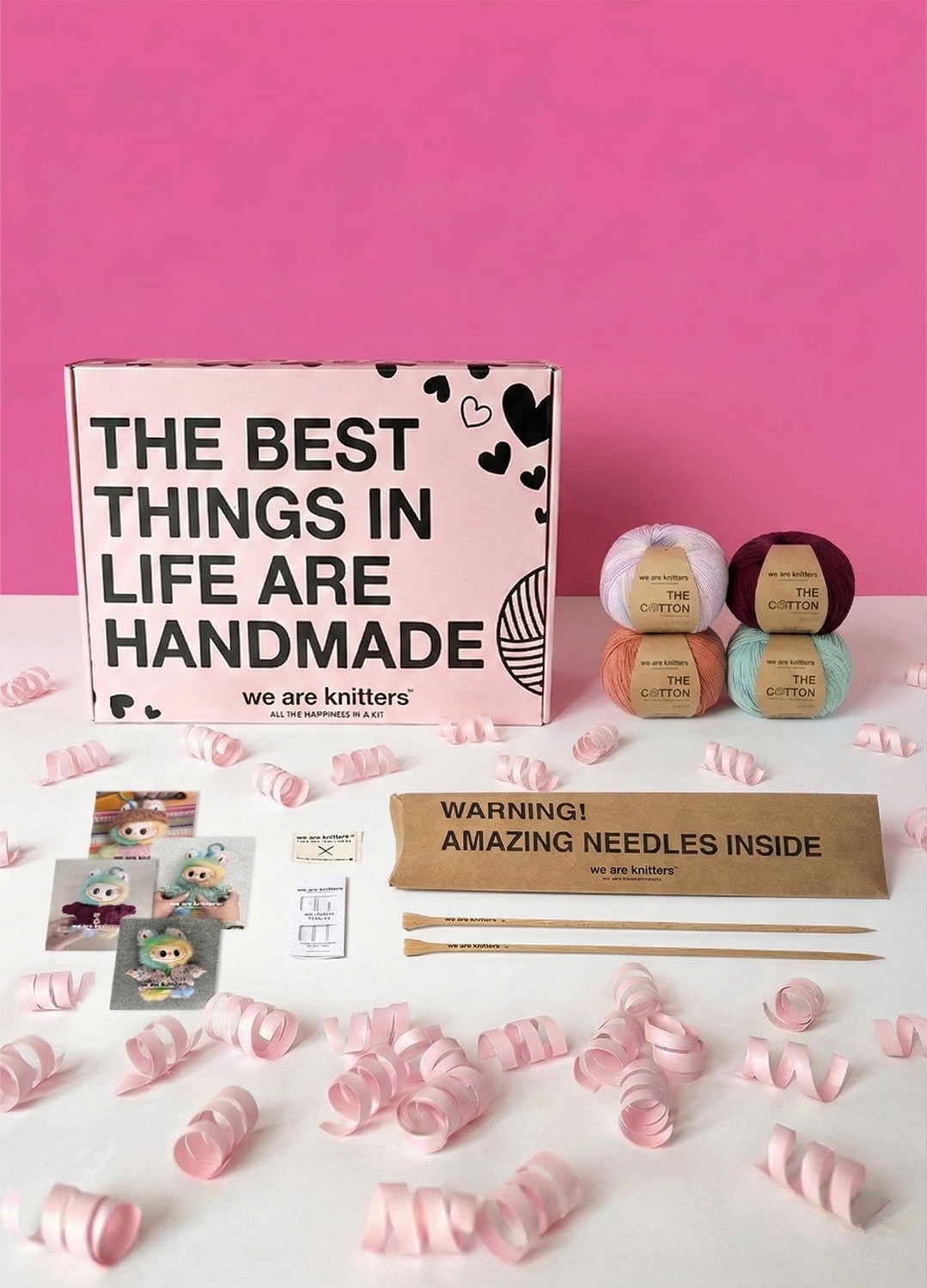 Labubu Knits Bundle - Knit your own tiny outfits!