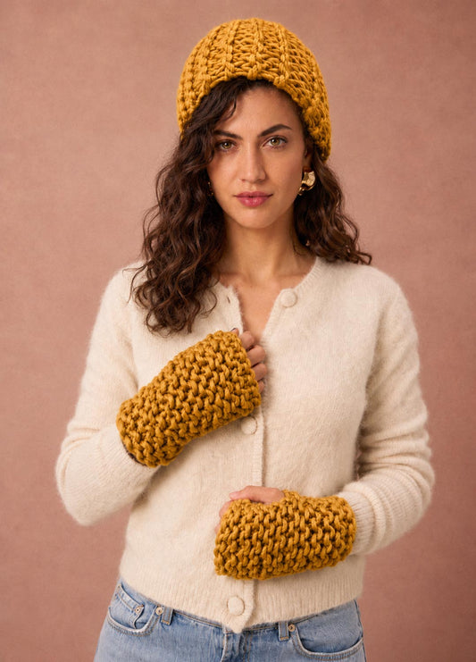 Monstera Turban et chauffe-mains - Version Yummy