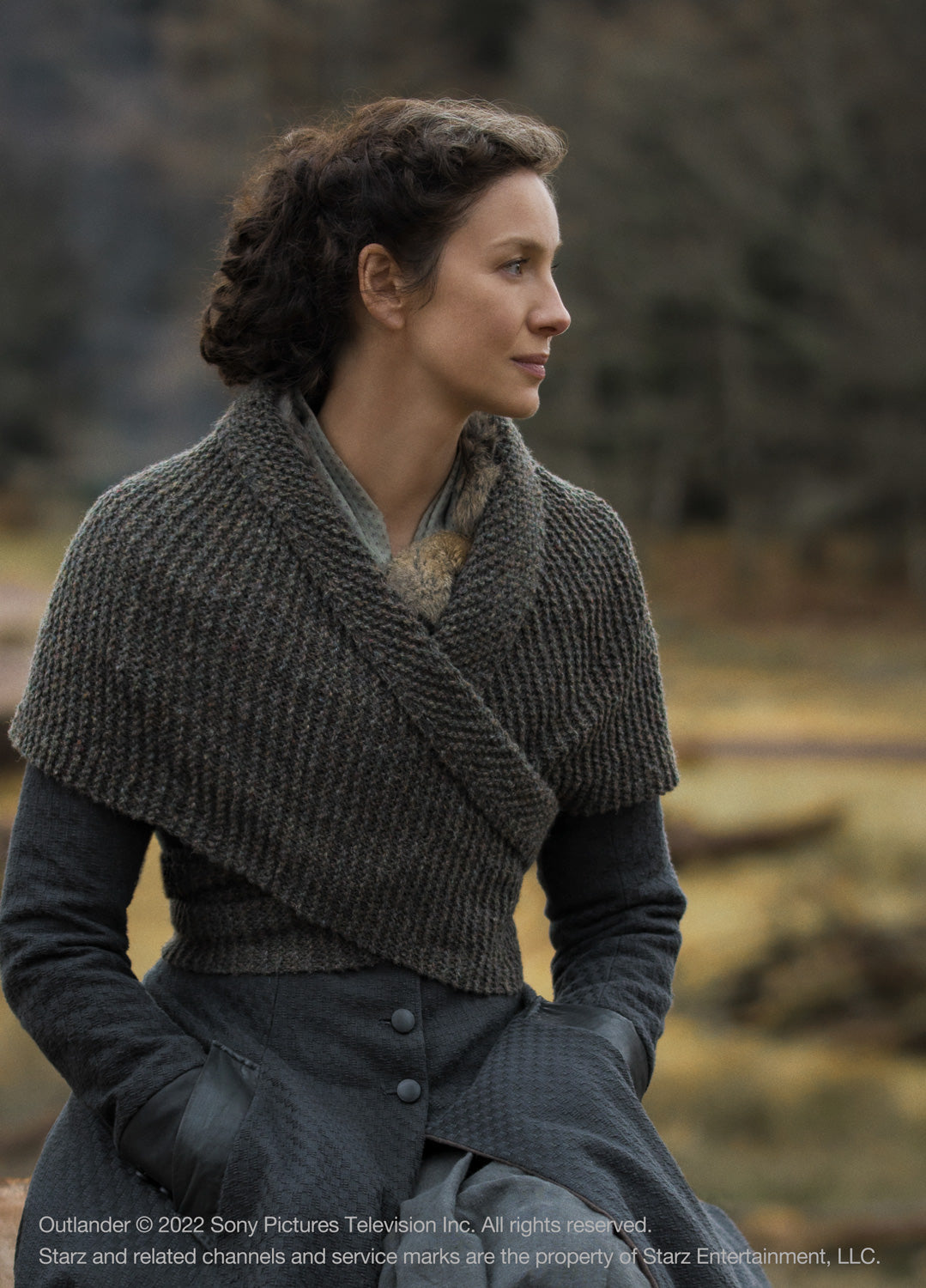 A Wrap Inspired by Claire Fraser from the STARZ series Outlander Free Pattern