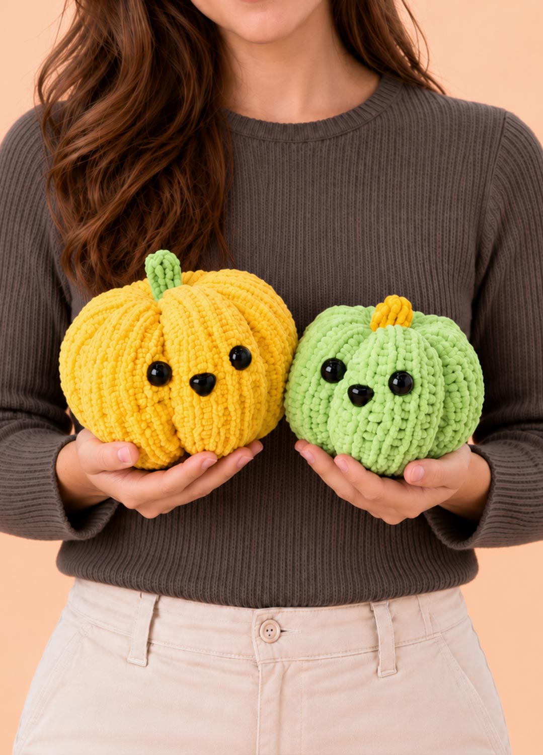 Les citrouilles Knitty – Kit facile pour tricoter des citrouilles