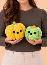 Les citrouilles Knitty – Kit facile pour tricoter des citrouilles