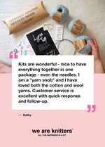 The Striped Rainbow Sweater Kit x @paula.on.knits - Version Yummy Yarn