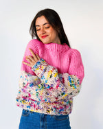 The Rainbow Sweater Kit x @paula.on.knits - Yummy Yarn Version