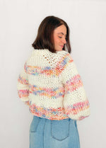 The Striped Rainbow Sweater Kit x @paula.on.knits - Version Yummy Yarn