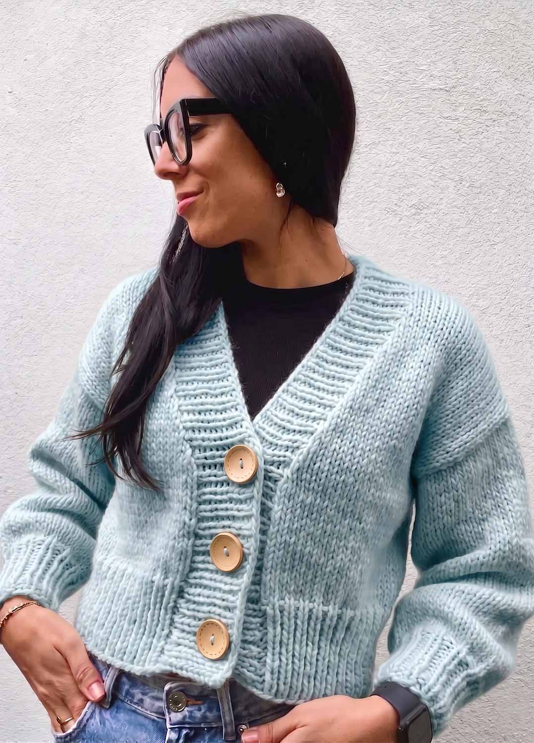 Kit Tupelo Cardigan - Yummy Yarn Fine Version 