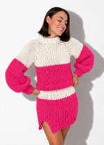 The Rainbow Skirt & Sweater Set Kit x @paula.on.knits – Version Yummy Yarn