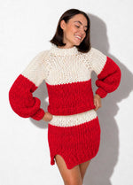 The Rainbow Skirt & Sweater Set Kit x @paula.on.knits – Version Yummy Yarn