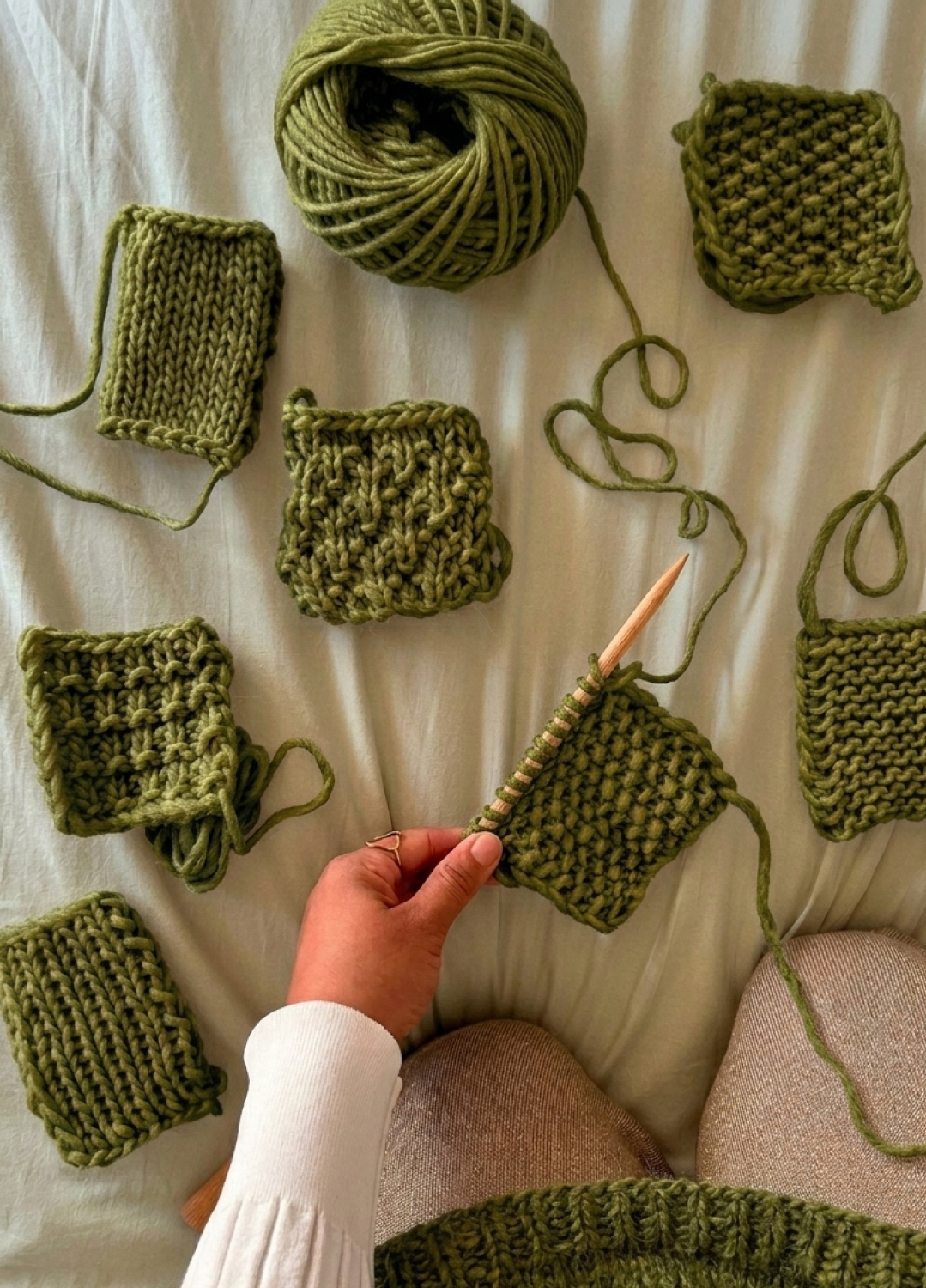 Stitch Sampler Kit: Learn The Basics Knitting Kit - Make your first Snood - Yummy Version
